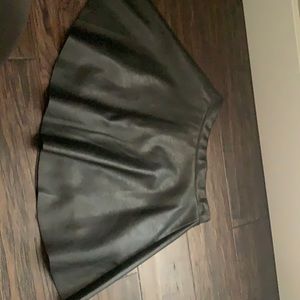 black leather skirt from H and M